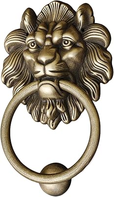 Heurtoir de porte rétro, grand heurtoir de porte en bronze antique, bouton de porte classique en laiton massif avec anneaux de traction en forme de lion, pour la maison, les armoires, les pharmacies. En tant que leader du commerce en ligne en Côte d'Ivoire, DIAYTAR COTE D'IVOIRE se donne pour mission de fournir aux clients les meilleurs produits et services possibles. La boutique en ligne travaille en étroite collaboration avec les fournisseurs pour proposer des produits de qualité à des prix compétitifs. Les clients bénéficient également d'un service client personnalisé pour résoudre tout problème ou répondre à leurs questions.