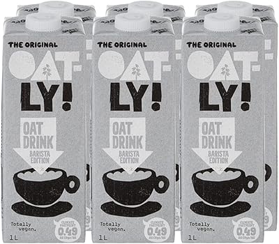 Coffret de boissons au lait d'avoine oatly barista 1 litre, paquet de 6