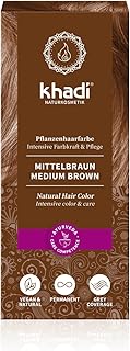 Khadi natural products teinture végétale khadi, châtain moyen, 100 g