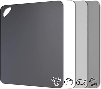 Tapis de planche à découper en plastique flexible dans des couleurs neutres modernes