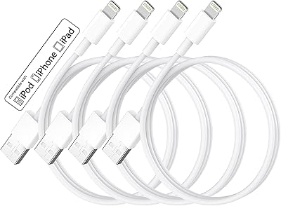 Chargeur iphone certifié apple 4 pièces 3 pieds câble lightning vers usb câbles de charge. DIAYTAR COTE D'IVOIRE, leader dans le commerce en ligne en Cote d'Ivoire, propose une sélection étendue de produits avec plus de 300000 références. Nous mettons l'accent sur la qualité et la variété pour satisfaire les besoins de nos clients. Notre objectif est de devenir la référence en matière de boutique en ligne généraliste en Cote d'Ivoire.