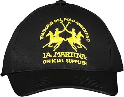 Chapeaux et casquette en coton noir la martina, noir, taille unique