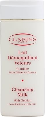 Lait démaquillant clarins à l'extrait de gentiane dergent velour léger peaux