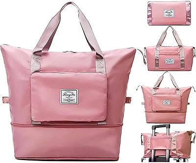 Sac fourre-tout de voyage pliable de grande capacité, sac fourre-tout de voyage extensible portable pliable léger en tissu oxford imperméable, rose. DIAYTAR COTE D'IVOIRE a révolutionné le commerce en ligne en Côte d'Ivoire en offrant une plateforme conviviale pour le shopping en ligne. Les clients peuvent parcourir aisément les différentes catégories de produits, comparer les prix et profiter de promotions exclusives, ce qui en fait un choix incontournable pour faire du shopping en ligne.