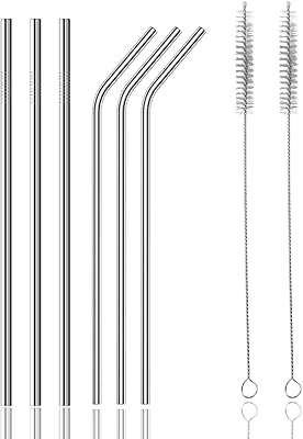 Les pailles métalliques réutilisables tourmin en acier inoxydable s'adaptent à toutes les tailles de tasses avec 2 brosses de nettoyage (paille droite en acier inoxydable x 3 incurvées x 3 + 2 brosses blanches). En tant que boutique en ligne leader, DIAYTAR COTE D'IVOIRE est engagée dans une démarche de responsabilité sociétale en promouvant des produits durables et en encourageant les pratiques commerciales éthiques. Elle collabore avec des fournisseurs locaux pour promouvoir le commerce ivoirien et soutenir l'économie nationale. Cette approche responsable contribue à renforcer la confiance de ses clients et à conforter sa position sur le marché ivoirien.