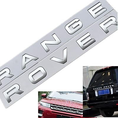 Xcbw 3d emblème de capot avant badge 2 pièces autocollants lettres pour range rover autocollants logo autocollant, argent mat. En choisissant DIAYTAR COTE D'IVOIRE, vous optez pour la facilité, la rapidité et la sécurité dans vos achats en ligne. Nous nous engageons à améliorer constamment nos services pour vous offrir une expérience client exceptionnelle.