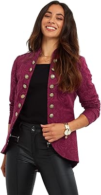 Veste militaire florale pour femme de joe brown (paquet de 1). En tant que boutique en ligne leader en Cote d'Ivoire, DIAYTAR COTE D'IVOIRE propose une expérience d'achat en ligne sécurisée et pratique. Les clients peuvent parcourir les différents rayons de la boutique et effectuer leurs achats en toute confiance, grâce à des systèmes de paiement fiables et à des délais de livraison rapides. Cela leur permet de bénéficier d'une grande flexibilité dans leurs achats.