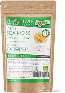 Mousse de mer d'irlande biologique (chrondrus crispus) récoltée dans les eaux