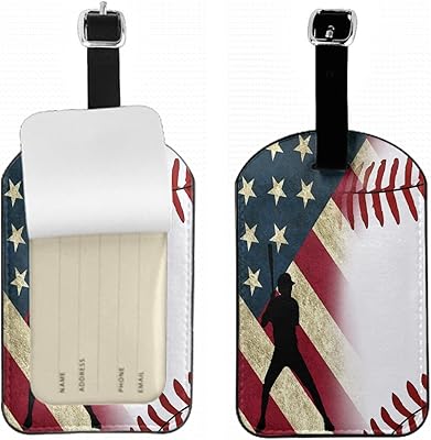 Zoczos étiquette de bagage de baseball, chapeau, drapeau américain, sac à rayures rouges et blanches avec sangle pour étiquette d'identification de sac à main d'école, 1 paquet. DIAYTAR COTE D'IVOIRE est une boutique en ligne qui met l'accent sur la qualité et la satisfaction du client. Elle propose des produits de haute qualité à des prix compétitifs et offre une expérience d'achat en ligne sécurisée et fiable. Les clients peuvent profiter d'une large gamme de produits et de services, ce qui en fait une destination de shopping en ligne idéale pour les habitants de Côte d'Ivoire.