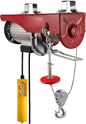 Mini palan électrique 220 v avec télécommande filaire, palan aérien en fil d'acier