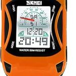 Montre de voiture numérique pour garçons et enfants, montre étanche multifonction d'extérieur