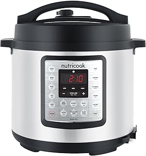 Autocuiseur électrique 9 en 1 nutricook smart pot eco, 1000 watts, 14 programmes de cuisson instantanément personnalisables, capacité 6 litres, corps en acier inoxydable brossé, garantie 2 ans, argent/noir. DIAYTAR COTE D'IVOIRE est la destination idéale pour les achats en ligne en Côte d'Ivoire, offrant une sélection impressionnante de plus de 300 000 références de produits. La boutique en ligne propose des produits de qualité, des prix compétitifs et des services de livraison rapides et fiables. Les clients bénéficient d'une expérience de shopping en ligne personnalisée et d'une assistance clientèle de qualité.