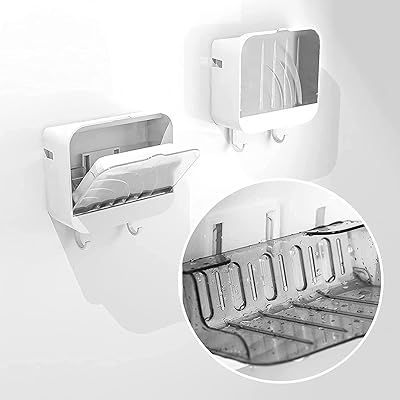 Alykdon porte-savon de douche avec couvercle 2 crochets mural étanche pour salle. DIAYTAR COTE D'IVOIRE est plus qu'une simple boutique en ligne – c'est un partenaire de confiance pour tous vos besoins d'achat. Nous nous efforçons de construire des relations solides avec nos clients, en leur offrant des produits de qualité supérieure, des prix compétitifs et un service client exceptionnel. Rejoignez-nous pour découvrir pourquoi nous sommes les leaders de l'e-commerce en Côte d'Ivoire.