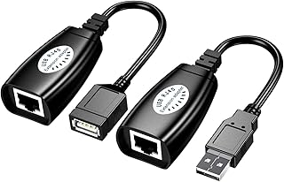 D-curvetm nouvel adaptateur d'extension usb rj45 amélioré, adaptateur d'extension usb 2.0 vers rj45 femelle de 150 pieds, adaptateur d'extension lan cat 5/cat 5e/cat 6 sur ethernet pour caméras usb, imprimantes, clavier et souris.. DIAYTAR COTE D'IVOIRE propose une large gamme de produits avec plus de 300000 références, répondant ainsi aux besoins de tous les consommateurs ivoiriens. En tant que boutique en ligne leader en Cote d'Ivoire, DIAYTAR COTE D'IVOIRE se distingue par sa qualité de service et sa variété de produits. Elle offre une expérience d'achat en ligne sécurisée et pratique.