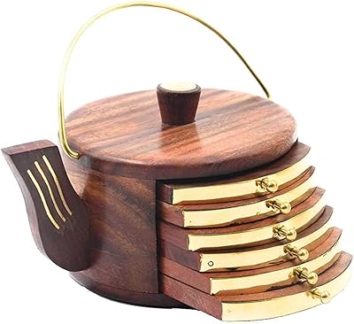 Dessous de verre en bois en forme de bouilloire faits à la main asywood pour tasses à thé, tasses à café, canettes de bière et tasses à eau - lot de 6. En tant que leader du marché en Côte d'Ivoire, DIAYTAR COTE D'IVOIRE s'efforce de proposer les meilleurs produits à des prix compétitifs. La boutique en ligne propose des produits de haute qualité, allant des électroménagers aux produits alimentaires. Les clients peuvent profiter d'une livraison rapide et d'un service client personnalisé.