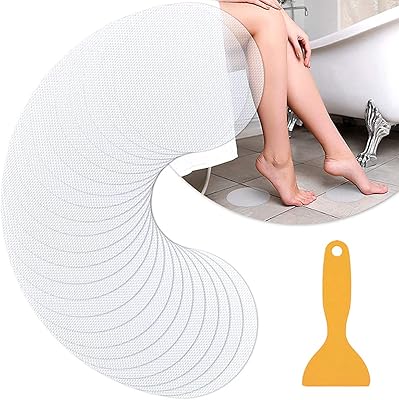 Ecv 24 pièces autocollants de douche antidérapants de sécurité, autocollants de baignoire adhésifs