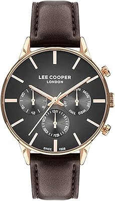 Montre multifonction à cadran noir pour homme - lc07465.452, noir