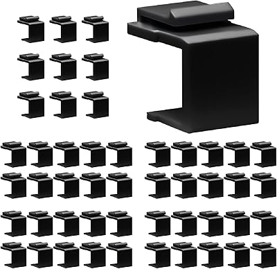 Inserts de clavier bizin jack keystone (50 pièces noirs)