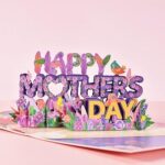 Cartes 3d pour la fête des mères cartes d'anniversaire pour maman carte