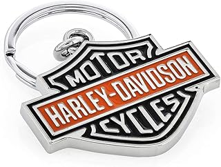 Porte-clés en métal harley davidson suv - barre de couleur et logo bouclier