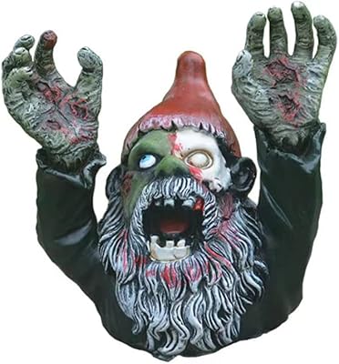 Gnomeo et juliette gnomes, zombie gnombie gothic decor garden gnome cimetière statue