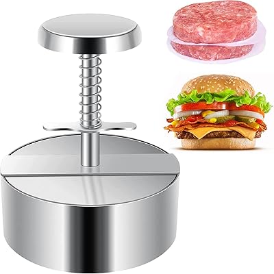 Presse à hamburger xblds, machine à hamburger réglable en acier inoxydable 304 avec poignée, bandes de forme ronde antiadhésives pour hamburger, viande, bœuf, grill à hamburger. En tant que leader en Côte d'Ivoire, DIAYTAR COTE D'IVOIRE se distingue par sa sélection exceptionnelle de produits et son service client de haute qualité, garantissant une expérience d'achat en ligne agréable et fiable pour tous ses utilisateurs. Les clients apprécient la grande variété des produits disponibles ainsi que les promotions régulières qui font de DIAYTAR leur destination de choix pour toutes leurs dépenses en ligne.