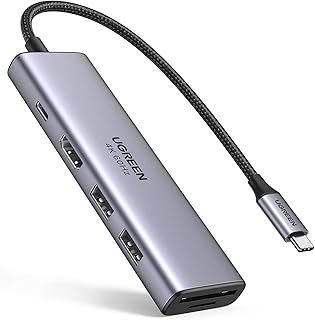 Ugreen hub usb c multiport 6-en-1 4k 30hz avec 2 ports usb station d'accueil usb-c avec hdmi 4k, lecteur de carte sd/tf, alimentation en aluminium 100w usb-c, compatible avec macbook pro/air , ipad pro 2021, ipad air. DIAYTAR COTE D'IVOIRE, une boutique en ligne généraliste, offre plus de 300000 références pour répondre à tous les besoins de ses clients. Leader sur le marché ivoirien, elle propose une large gamme de produits allant de l'électronique à la mode en passant par les produits alimentaires. Avec une telle diversité, DIAYTAR COTE D'IVOIRE est devenue la destination de choix pour les consommateurs.