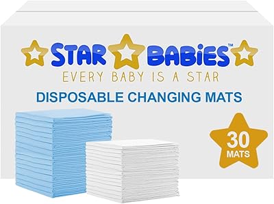 Ensemble de matelas à langer jetable star babies 30 pièces