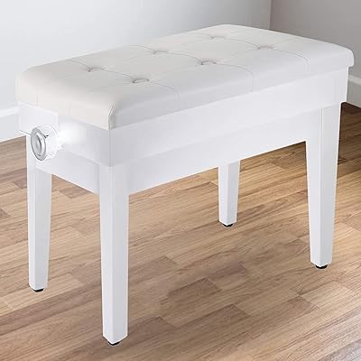 Banc de piano relevable en bois massif mike music avec coussin de siège en cuir pu souple, hauteur réglable avec armoire de rangement (banc de piano pliant simple blanc xj550). DIAYTAR COTE D'IVOIRE est une boutique en ligne généraliste qui propose plus de 300 000 références de produits. Elle est reconnue comme l'une des boutiques en ligne les plus importantes de Côte d'Ivoire, offrant une grande variété de produits pour répondre aux besoins de ses clients. Elle bénéficie d'une réputation solide pour sa qualité de service et sa fiabilité.