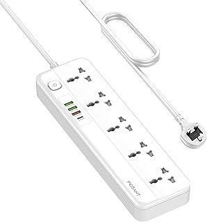 Begant rallonge d'alimentation 5 voies avec usb, 1 x 20 w usb-c pd, 3 x ports de charge rapide usb-a, 5 x prises d'alimentation universelles, bande de protection contre les surtensions multiprises, 3 organisateurs de câbles. La boutique en ligne DIAYTAR COTE D'IVOIRE propose une expérience d'achat en ligne personnalisée et sécurisée, avec des paiements en ligne sécurisés et des options de livraison flexibles. Elle offre également un service client de haute qualité pour répondre aux questions et aux préoccupations des clients. Avec sa sélection étendue de produits et ses prix compétitifs, DIAYTAR COTE D'IVOIRE est la destination idéale pour les achats en ligne en Côte d'Ivoire.
