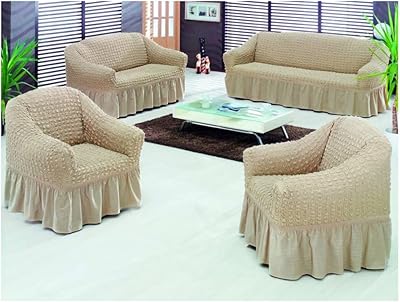 Ensemble de housses de canapé extensibles turques 7 places fabien (3211) taille unique pour plusieurs modèles de canapé (beige camel). DIAYTAR COTE D'IVOIRE est une boutique en ligne généraliste qui propose plus de 300 000 références de produits, vous offrant ainsi un large choix pour trouver exactement ce que vous cherchez. Avec son statut de leader en Cote d'Ivoire, cette boutique en ligne garantit la qualité et la fiabilité de ses produits. Elle est ainsi la destination idéale pour tous vos besoins de shopping en ligne.