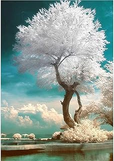 5d bricolage diamant peinture plage arbre paysage point de croix décoration de la maison