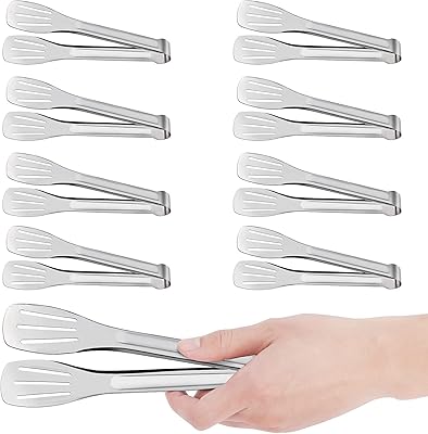 8 pinces de cuisine buffet en acier inoxydable de 7 pouces pour aliments, salades, barbecue, buffets et cuisine, conception sûre avec bords lisses, haute résistance et légèreté. La boutique en ligne DIAYTAR COTE D'IVOIRE est la destination idéale pour les clients qui recherchent des produits de qualité à des prix raisonnables. Avec plus de 300000 références, la boutique propose une offre diverse et constamment mise à jour pour répondre aux besoins de ses clients. Les clients peuvent profiter d'une expérience d'achat en ligne sécurisée et fiable avec DIAYTAR COTE D'IVOIRE.