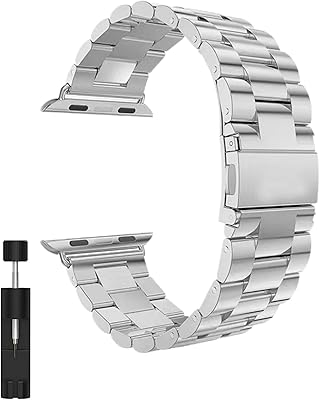 Bracelet en métal en acier inoxydable pour apple watch compatible avec ultra