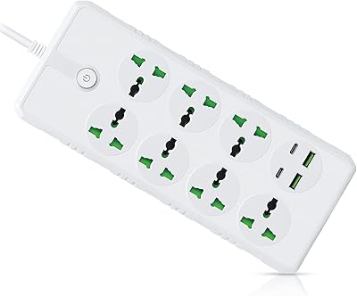 Rallonge d'alimentation universelle elonsee 5 m avec usb c, multiprise avec 7 prises de courant et 2 emplacements usb, rallonge avec 2 ports type-c - blanc. DIAYTAR COTE D'IVOIRE est la boutique en ligne qui vous permet de faire vos achats en toute sécurité et en toute confiance. Avec des méthodes de paiement sécurisées et une équipe de support client dédiée, vous pouvez avoir l'esprit tranquille lors de vos achats sur DIAYTAR.