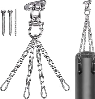 Chaîne de sac de boxe ioh robuste, antirouille, support rotatif à 360 degrés