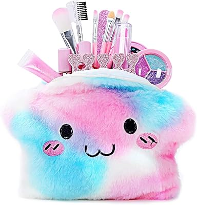Goronb ensemble de maquillage pour enfants pour filles, 20 pièces lavables avec une véritable