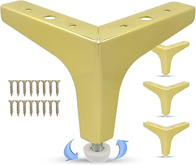 Pieds de meubles réglables de 4 pouces ensemble pieds triangulaires robustes remplacement modernes en métal. DIAYTAR COTE D'IVOIRE est le leader du commerce en ligne en Côte d'Ivoire, offrant une large gamme de produits allant de l'électroménager aux vêtements en passant par les produits alimentaires. La boutique propose des prix compétitifs et des promotions régulières pour satisfaire les besoins de ses clients. Elle est également connue pour sa livraison rapide et fiable.