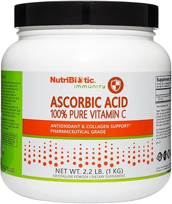Nutribiotique - poudre cristalline avec acide ascorbique pur et vitamine c 2500 mg.