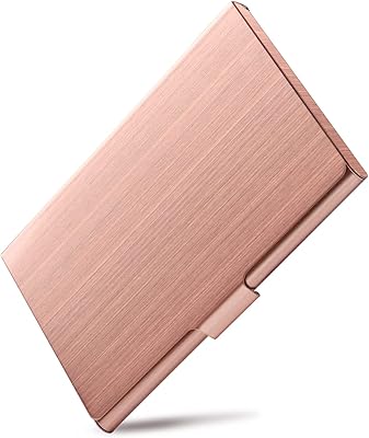 Porte-cartes de visite wawasia, porte-cartes de visite en métal à poche fine pour hommes et femmes, portefeuille pour cartes de visite, or rose. La boutique en ligne DIAYTAR COTE D'IVOIRE permet aux clients de faire des achats en toute sécurité et à des prix compétitifs, avec des options de livraison rapides et fiables.