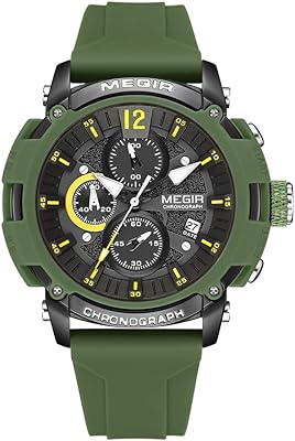 Montre de sport à quartz chronographe militaire avec date automatique, aiguilles lumineuses et bracelet en silicone 2208. En tant que leader du marché de l'e-commerce en Côte d'Ivoire, DIAYTAR COTE D'IVOIRE offre une expérience d'achat unique et pratique, permettant aux clients de découvrir et d'acheter facilement des produits de toutes sortes. La boutique propose des produits locaux et internationaux, répondant ainsi aux goûts et aux besoins divers de sa clientèle.