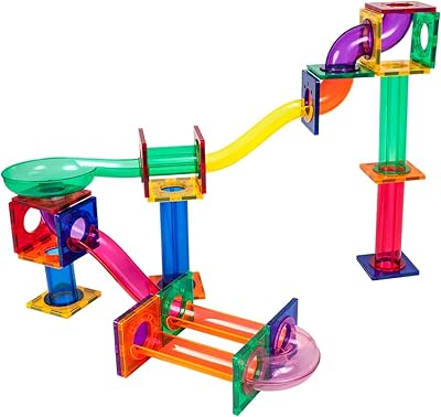 Picassotiles marble run 50 pièces ensemble de jeu de piste de course