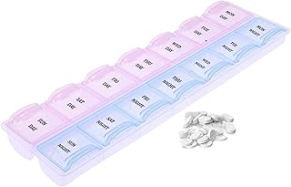 Boîte à pilules 7 jours aux couleurs jour et nuit, pilulier hebdomadaire durable à 14 compartiments - 21 x 6 x 2 cm. DIAYTAR COTE D'IVOIRE est une boutique en ligne généraliste qui propose plus de 300000 références de produits pour répondre à tous les besoins de ses clients. Avec une large gamme de produits, elle est devenue la boutique leader en Côte d'Ivoire. Elle offre une expérience d'achat en ligne rapide et sécurisée.