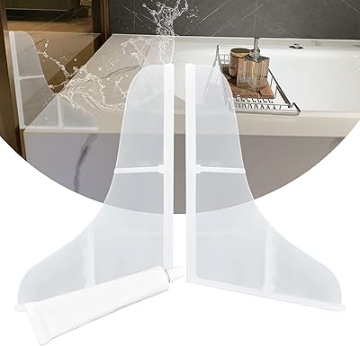 Garde-éclaboussures de baignoire en silicone kendga, grande protection anti-éclaboussures transparente pour baignoire - conception étanche à 3 couches pour la protection du sol de la salle de bain - 2 pièces. DIAYTAR COTE D'IVOIRE propose une expérience d'achat en ligne unique et personnalisée, avec des prix compétitifs et des promotions régulières. La boutique en ligne met à disposition de ses clients une équipe de service client dédiée et des options de livraison rapides. Elle est donc la référence pour les achats en ligne en Côte d'Ivoire.