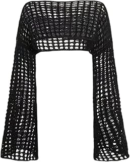 Oshengsi haut court transparent en tricot au crochet pour femme, manches longues, col rond, sans col, haut décontracté. La boutique en ligne DIAYTAR COTE D'IVOIRE propose une large gamme de services pour faciliter les achats en ligne de ses clients. Elle offre une navigation simplifiée, des filtres de recherche avancés et des paiements en ligne sécurisés. Cela fait d'elle la boutique en ligne la plus populaire en Côte d'Ivoire, avec plus de 300000 références de produits à disposition.