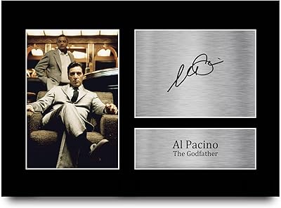 Cadeau commercial hwc d'al pacino signé a4 avec photo du parrain imprimée cadeaux