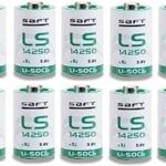 Batterie au lithium non rechargeable saft ls-14250 1/2 aa 3,6 v - paquet