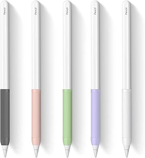 Lot de 5 grips en silicone ip-e-ncil compatibles avec les crayons a-pp-le 1ère
