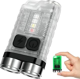 Mini lampe de poche porte-clés puissante v3 usb c rechargeable max 900 lumens