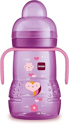 Tasse d'entraînement mam kids avec poignées, filles, 236 ml, 1 pièce. La boutique en ligne DIAYTAR COTE D'IVOIRE propose une expérience d'achat en ligne sécurisée et pratique, avec des options de paiement variées et des délais de livraison rapides. Elle compte une équipe de service client dédiée pour aider les clients avec leurs commandes et répondre à leurs questions. Les produits sont sélectionnés pour leur qualité et leur accessibilité.